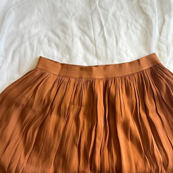 Orange Midi Skirt | Size L - Picture 3 of 6